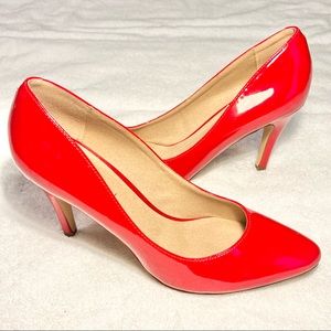 Madden Girl Pumps Red Patent Leather Platform Heels Women’s Size 10